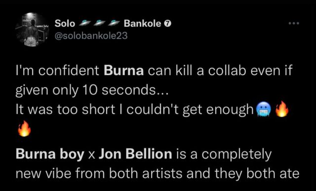 See Fan Reactions to Jon Bellion and Burna Boy New Song NotjustOK