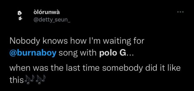 See Reactions to Burna Boy Announcing New Single with Polo G NotjustOK