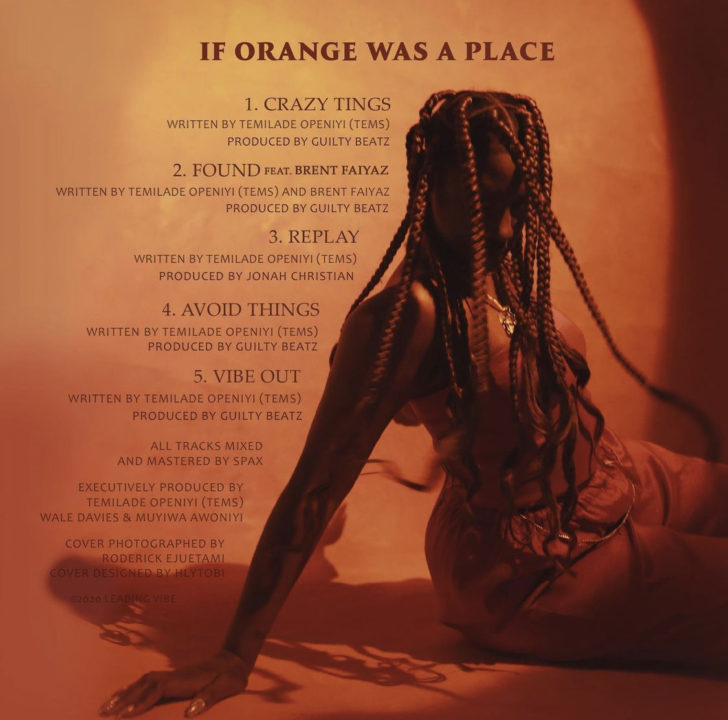 If Orange Was A Place EP Tracklist