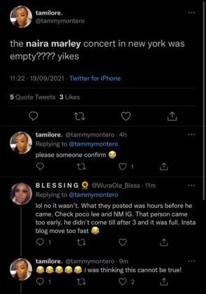 Marlians Tour See Reactions to Naira Marley Show in New York NotjustOK