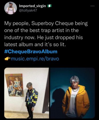 Superboy Cheque Bravo Album