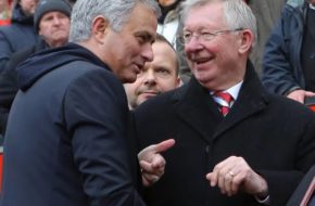 Mourinho and Ferguson