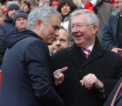Mourinho and Ferguson 