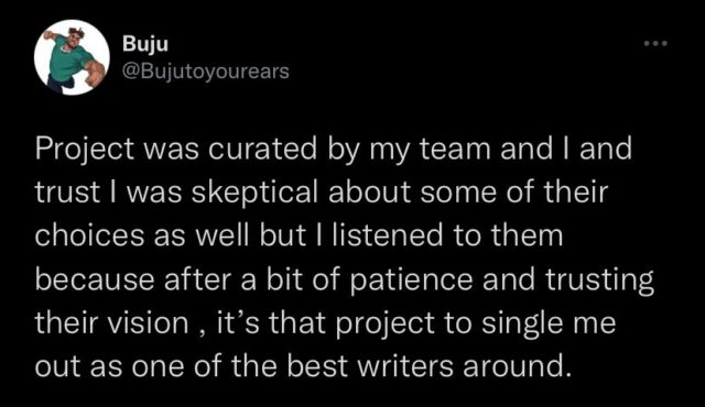 Buju Responds to Criticism Around The Sorry Im Late EP Read NotjustOK