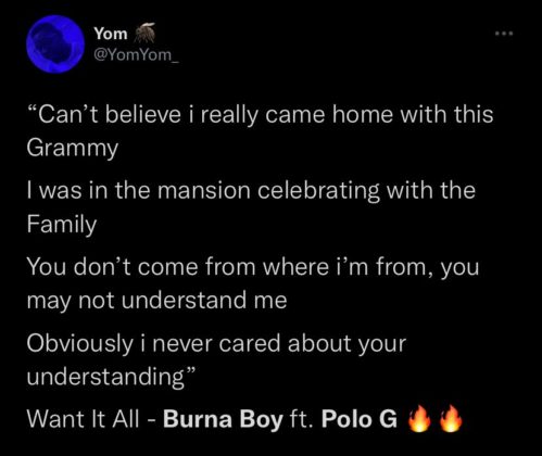 See Reactions to Burna Boy and Polo G New Collab Want It All NotjustOK