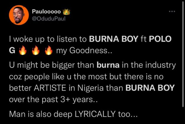 See Reactions to Burna Boy and Polo G New Collab Want It All NotjustOK