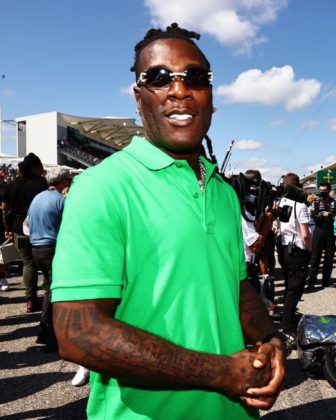 Burna Boy Pulls up to Support Lewis Hamilton at The 2021 US Grand Prix Watch Video NotjustOK