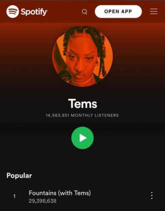 CKay Tems Spotify