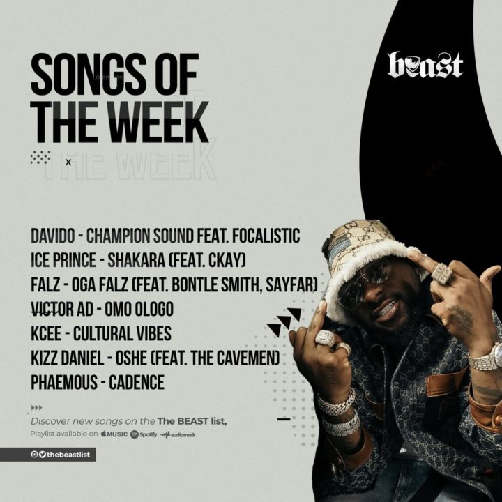 #TheBEASTlist: Songs of The Week