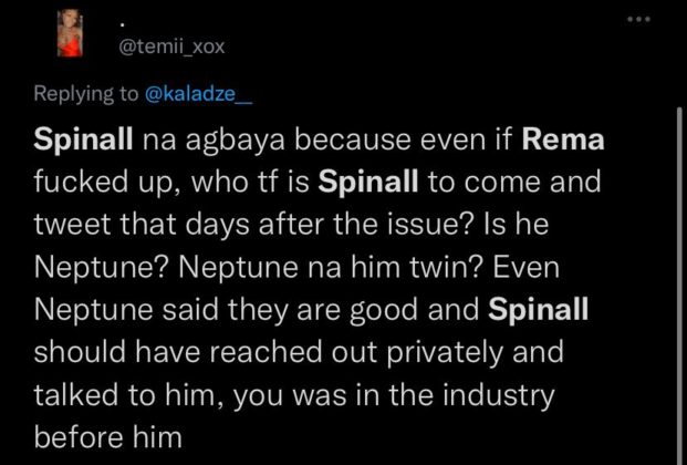 Reactions Trail DJ Spinall Reaction to Rema and DJ Neptune Clash NotjustOK