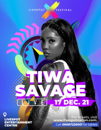 Tiwa Savage to Headline Livespot Concert in Lagos this December Details NotjustOK