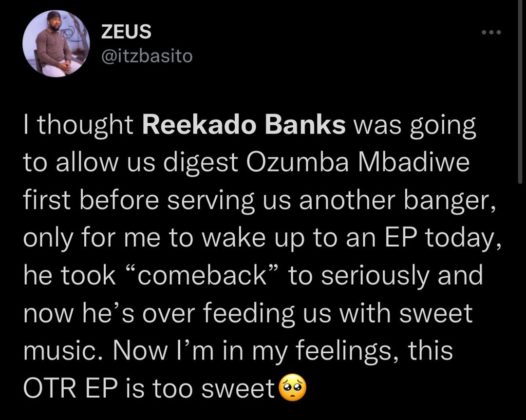 Reekado Banks Ozumba Mbadiwe Reactions