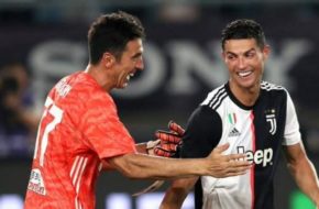 Buffon and Ronaldo