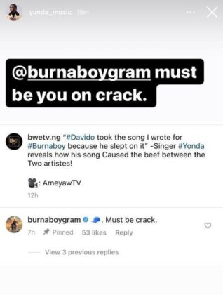 Burna Boy And Yonda Clash After Viral Video NotjustOK