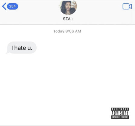 [LYRICS] I Hate You Lyrics By SZA