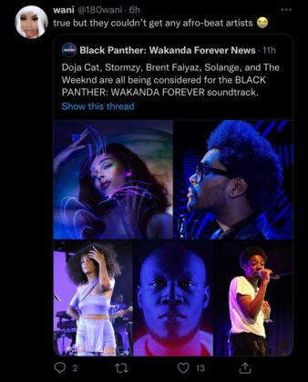 Reactions Trail New Black Panther Soundtrack Artists Update NotjustOK