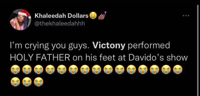 Crowd Goes Wild at Davido Concert As Victony Performs Standing Up NotjustOK