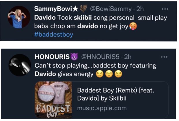 Skiibii Davido Baddest Boy Remix reaction