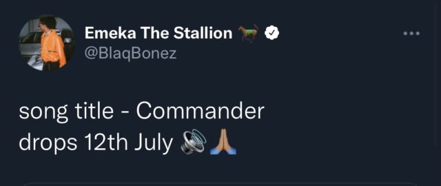 Blaqbonez New Song Commander