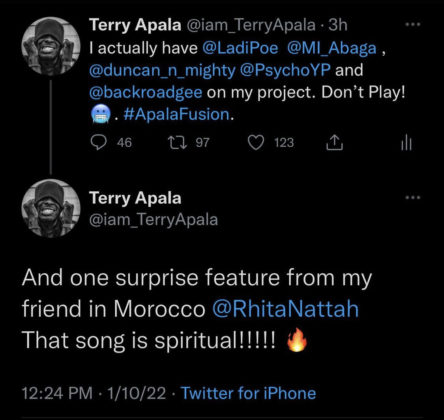 Terry Apala M.I Abaga AARE Album