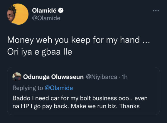 Olamide Twitter fan beg for help