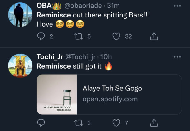 Reminisce Alaye Toh Gogo review reaction
