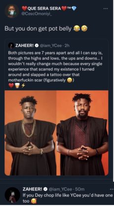 Ycee weight gain