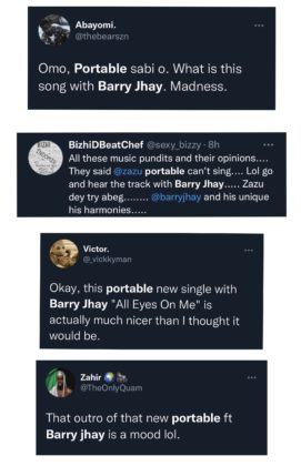 Portable Barry Jhay All Eyes On Me Reactions