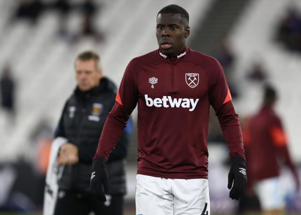 West Ham United defender Kurt Zouma filmed kicking and slapping