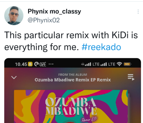 Reekado Banks Ozumba Mbadiwe Remix EP Reactions