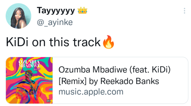 Reekado Banks Ozumba Mbadiwe Remix EP Reactions