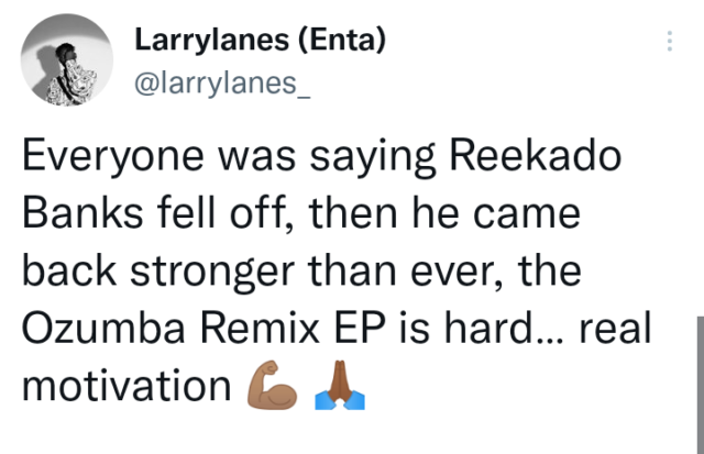 Reekado Banks Ozumba Mbadiwe Remix EP Reactions