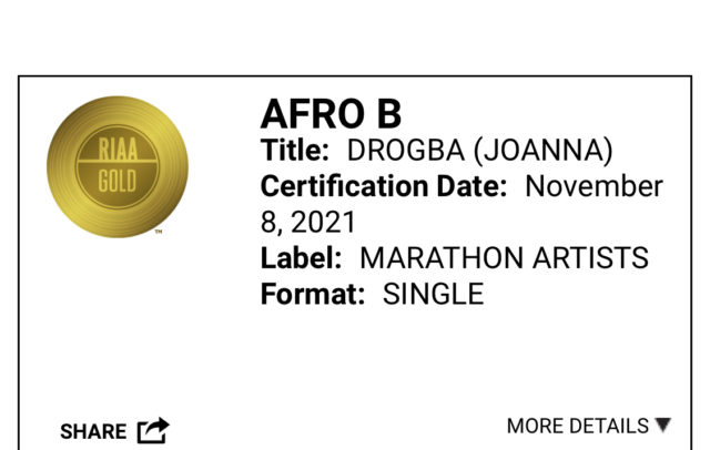 Afro B Joanna Gold in US