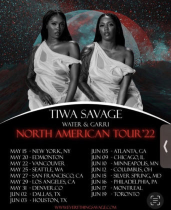 Tiwa Savage Tour Dates