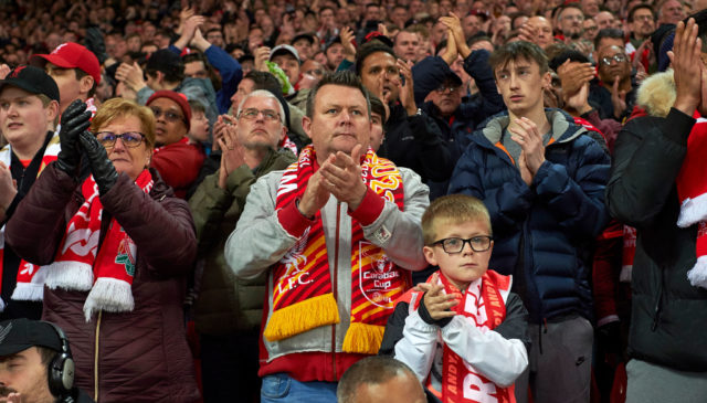 Liverpool fans at Anfield