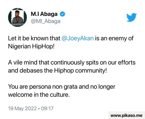 MI Abaga Joey Akan