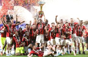 AC Milan Serie A Trophy Celebration