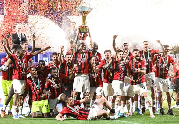 AC Milan Serie A Trophy Celebration 