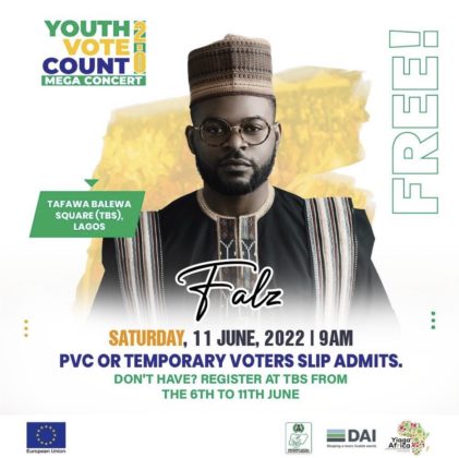 Falz youth vote concert