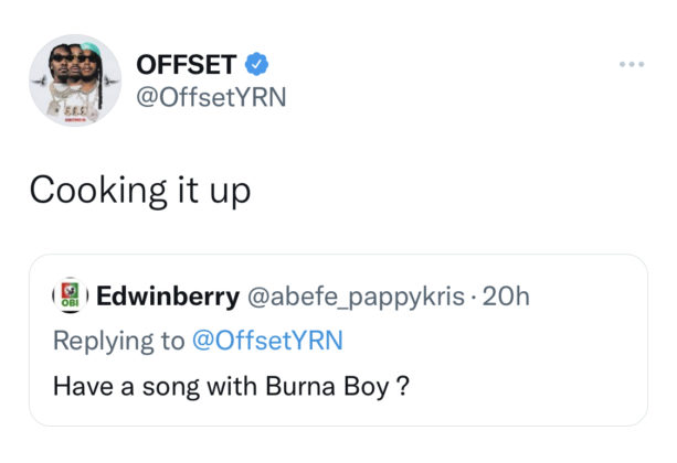 Offset Burna Boy