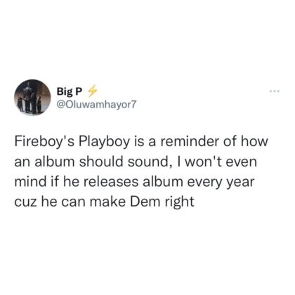 Fireboy DML 'Playboy' Album