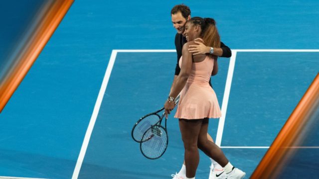 Serena Williams and Roger Federer