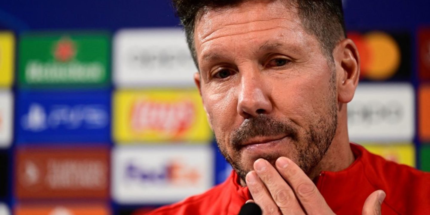 Diego Simeone reacts to Atlético Madrid’s victory over Barcelona