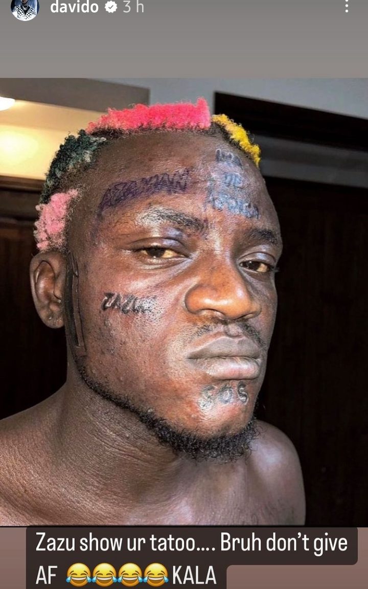 Davido Portable's Face Tattoos