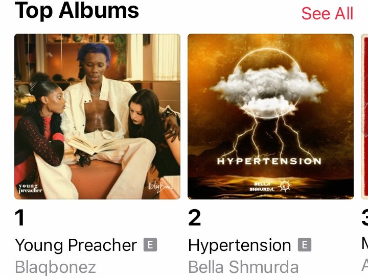 Blaqbonez 'Young Preacher' Charts