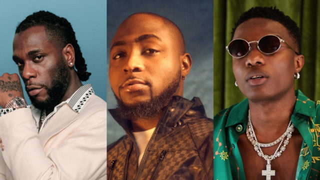 Burna Boy, Davido & Wizkid Nominated In Same Category For NAACP Award | SEE FULL LIST