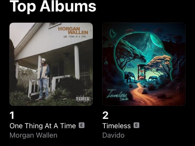 Davido 'Timeless'Charts 