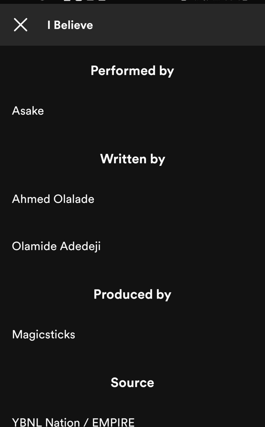 Olamide Asake 'Work Of Art'