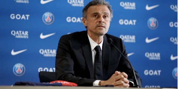 Luis Enrique PSG press conference