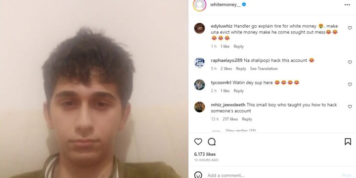 Hacker takes over WhiteMoney’s Instagram page, boldly shares pictures
